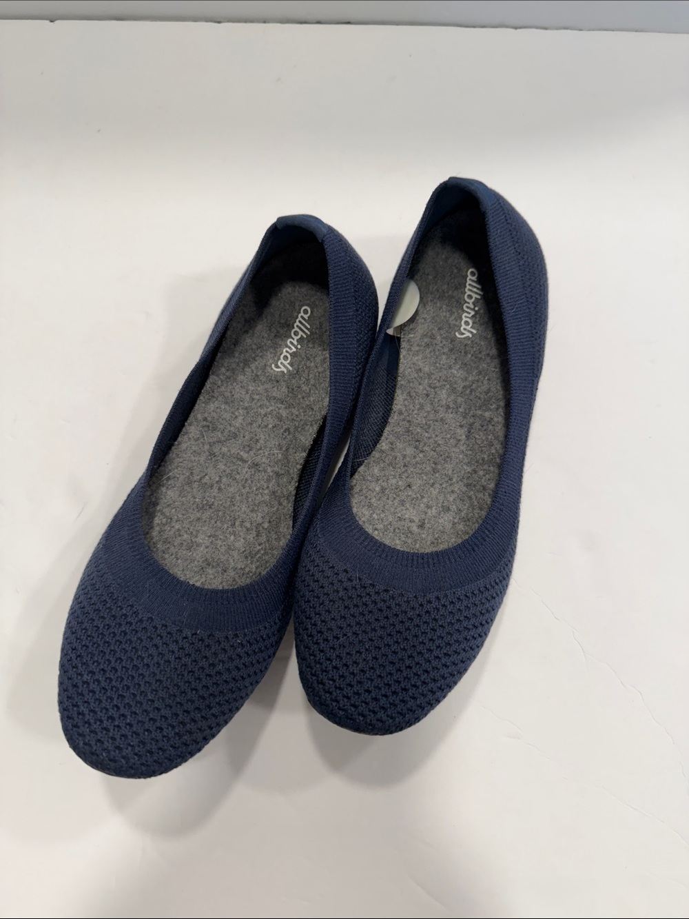 allbirds Navy tree breezers  Knit Ballet Flats for Women size 7.5